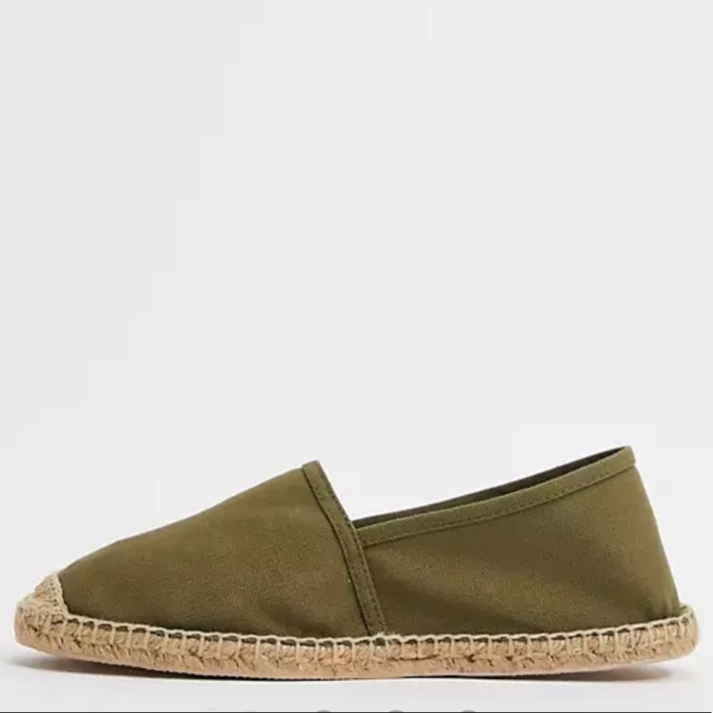 ASOS Rule London Austin Espadrille in Green Khaki 🆕